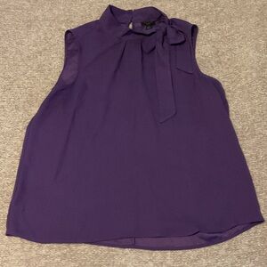 Ann Taylor Factory Purple Sleeveless Blouse